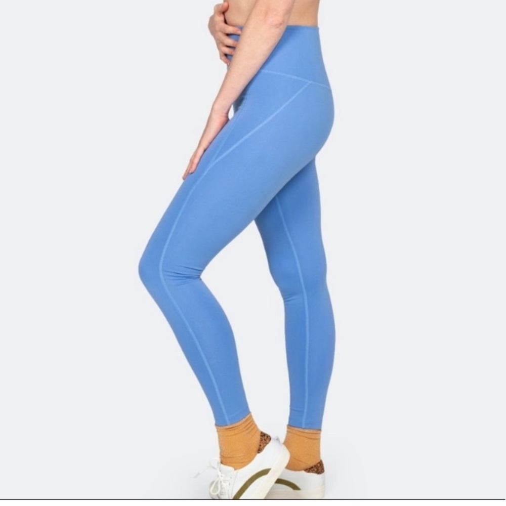 Girlfriend Collective High Rise Full Length Legging Periwinkle Size Small rare - Picture 3 of 7